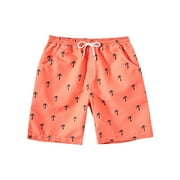 B91xZ Little Boys Swim Trunks Quick Dry Boardshorts for Boys,Black 7-8 Years